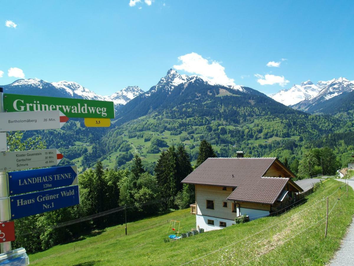 Apartamento Haus grüner Wald Bartholomäberg Exterior foto